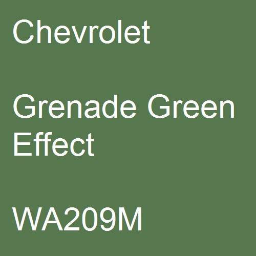 Chevrolet, Grenade Green Effect, WA209M.